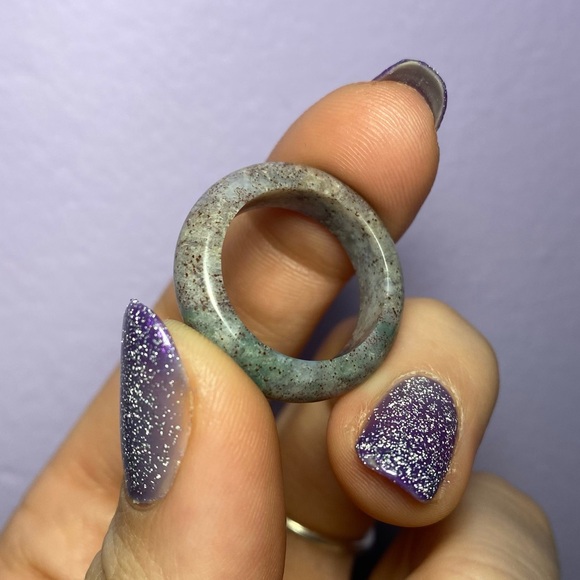 FANCY JASPER SOLID BAND RING - Picture 3 of 8